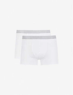 HANRO Pack Of Two Cotton Essentials Stretch-cotton Trunks