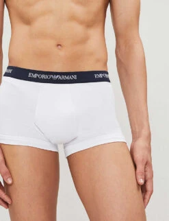 Emporio Armani Pack Of Three Logo Slim-fit Cotton Briefs -Gentlemen Style Shop 102 3002168 CC7171113572910 WHITEBLACKGREY ALT02