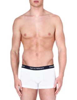 Emporio Armani Pack Of Three Logo Slim-fit Cotton Briefs -Gentlemen Style Shop 102 3002168 CC7171113572910 WHITEBLACKGREY ALT04