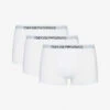 Emporio Armani Slim-fit Stretch-cotton Trunks Pack Of Three 1 Emporio Armani Slim-fit Stretch-cotton Trunks Pack Of Three -Gentlemen Style Shop 102 3002168 CC72211161016510 WHITE ALT10