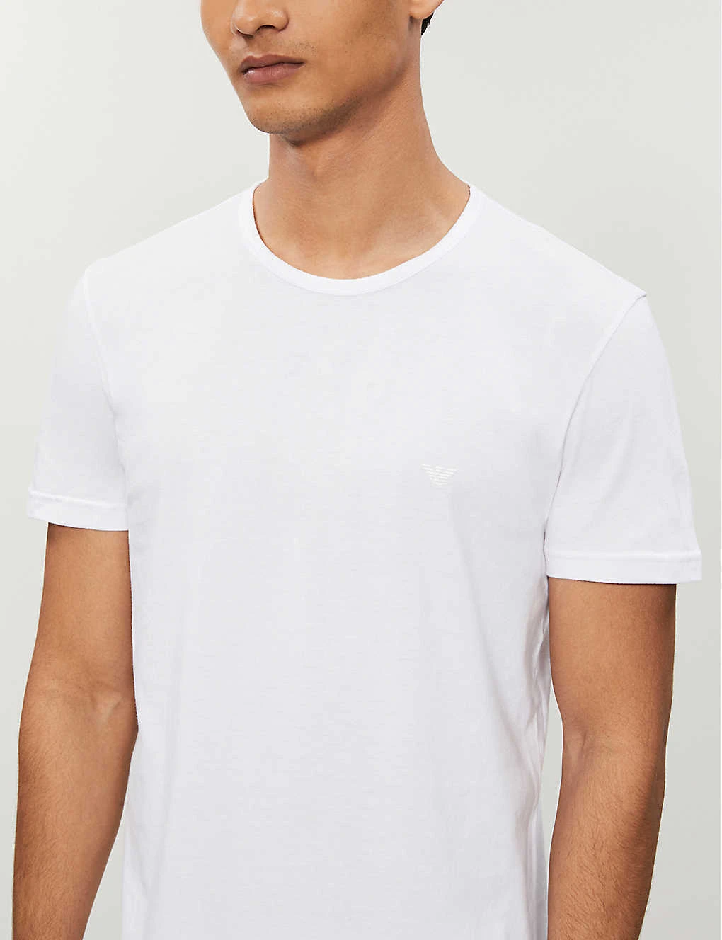 Emporio Armani Pack Of Two Crewneck Cotton-jersey T-shirts 6 Emporio Armani Pack Of Two Crewneck Cotton-jersey T-shirts - Image 4