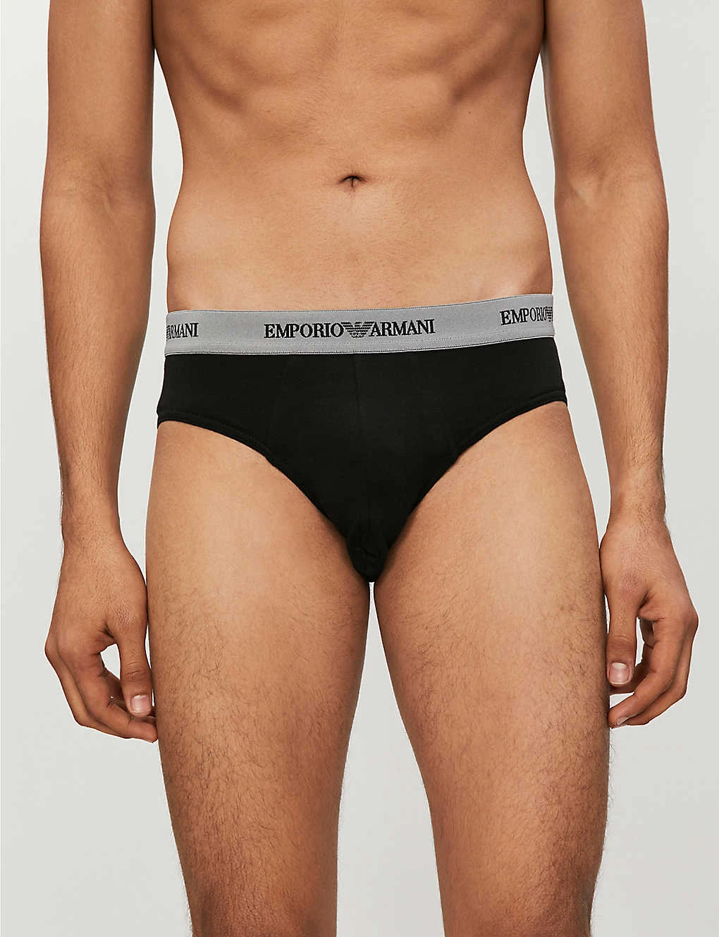 Emporio Armani Pack Of Two Slim-fit Stretch-cotton Briefs 6 Emporio Armani Pack Of Two Slim-fit Stretch-cotton Briefs - Image 4