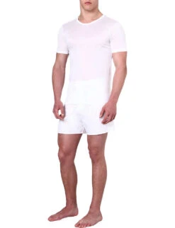 Crew-neck Cotton T-shirt 14 Crew-neck Cotton T-shirt -Gentlemen Style Shop 102 85418922 252812501 WHITE LS