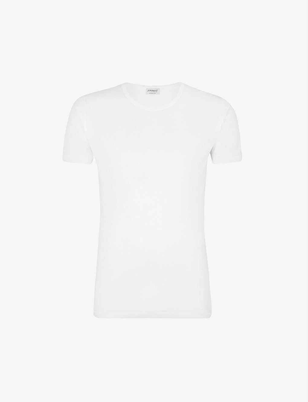 Crew-neck Cotton T-shirt 3 Crew-neck Cotton T-shirt - Image 2