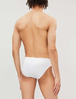 Slim-fit Stretch-cotton Briefs 10 Slim-fit Stretch-cotton Briefs -Gentlemen Style Shop 102 85418922 700134201 WHITE ALT02