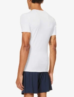 Crewneck Modal T-shirt 12 Crewneck Modal T-shirt -Gentlemen Style Shop 102 89001966 8007ALEX001WHI WHITE ALT03