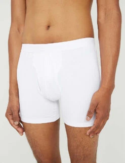Alex Slim-fit Stretch-modal Trunks -Gentlemen Style Shop 102 89001966 8547ALEX WHITE ALT03
