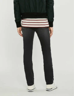 7 For All Mankind Slimmy Luxe Performance Plus Slim-fit Jeans -Gentlemen Style Shop 1043 3005683 JSMSA240BB WASHEDBLACK ALT02