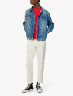 Comme Des Garçons Play Double Small Heart-appliquéd Cotton-jersey T-shirt 10 Comme Des Garçons Play Double Small Heart-appliquéd Cotton-jersey T-shirt -Gentlemen Style Shop 1124 2000022 P1T226 RED ALT01