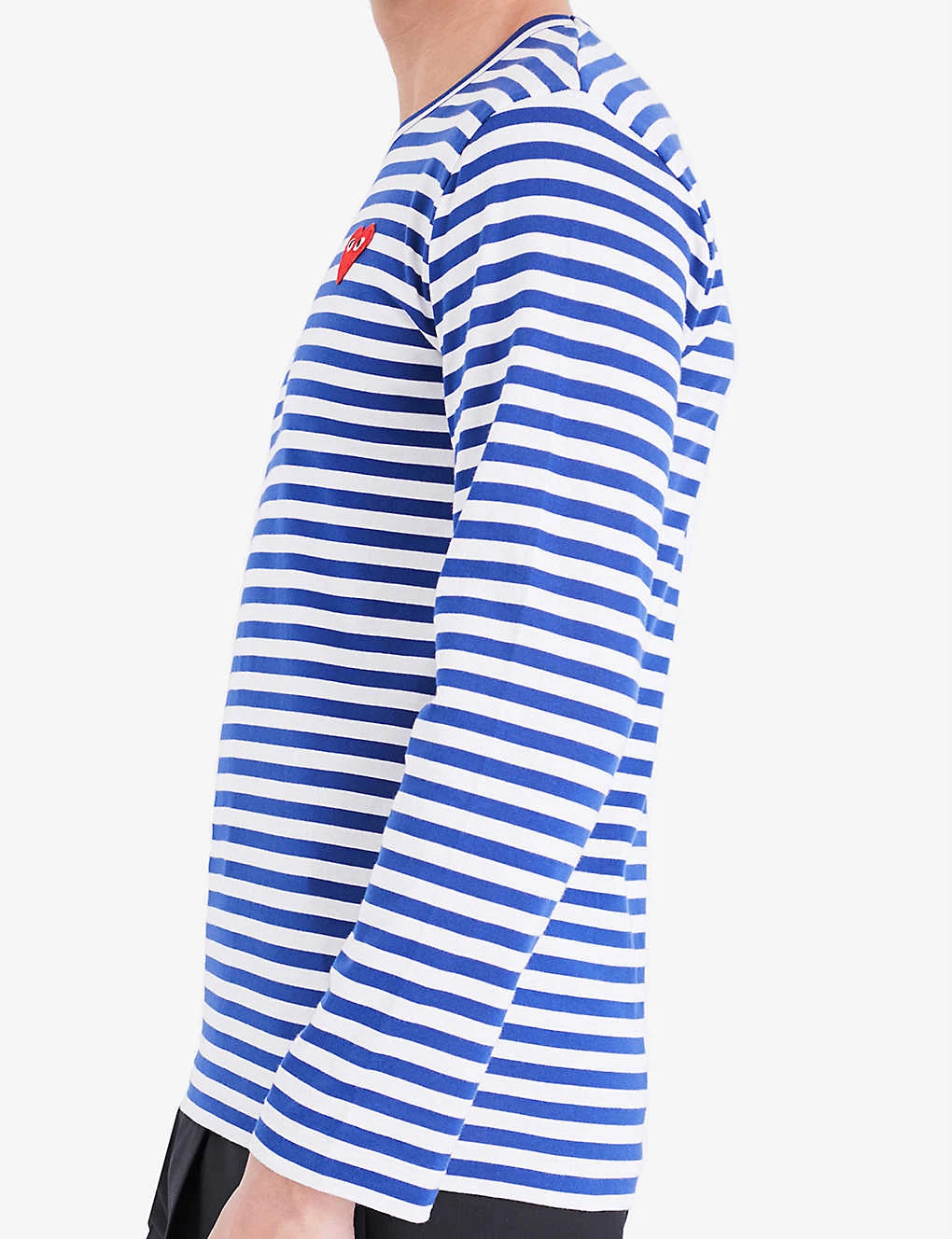 Comme Des Garçons Play Striped Cotton-jersey Top 9 Comme Des Garçons Play Striped Cotton-jersey Top - Image 7