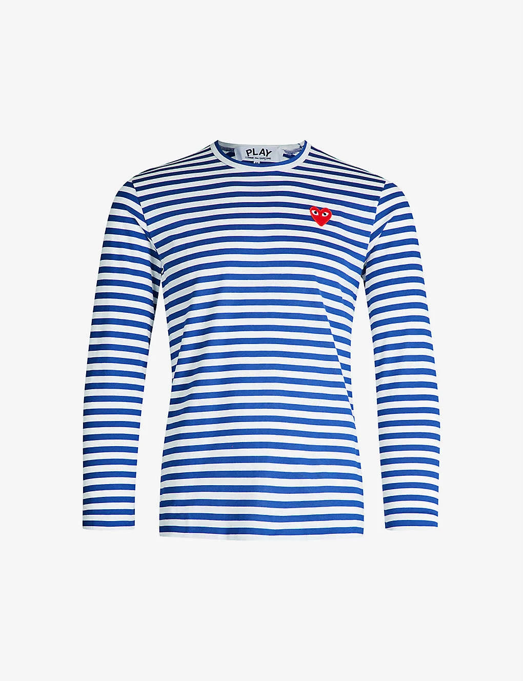 Comme Des Garçons Play Striped Cotton-jersey Top 3 Comme Des Garçons Play Striped Cotton-jersey Top