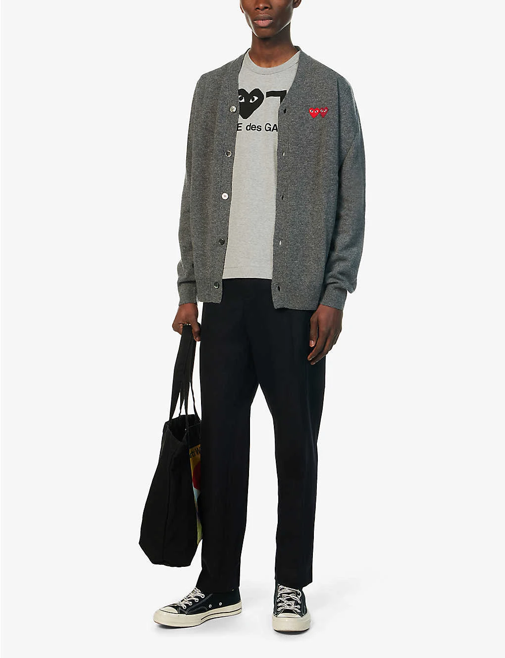 Comme Des Garçons Play Heart-embroidered Cotton-jersey T-shirt 5 Comme Des Garçons Play Heart-embroidered Cotton-jersey T-shirt - Image 3