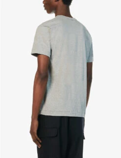 Comme Des Garçons Play Heart-embroidered Cotton-jersey T-shirt 13 Comme Des Garçons Play Heart-embroidered Cotton-jersey T-shirt -Gentlemen Style Shop 343 2000022 P1T226 GREY ALT03