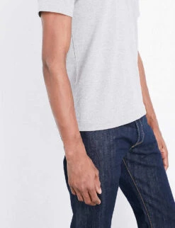 Comme Des Garçons Play Heart-embroidered Cotton-jersey T-shirt 15 Comme Des Garçons Play Heart-embroidered Cotton-jersey T-shirt -Gentlemen Style Shop 343 2000022 P1T226 GREY ALT05