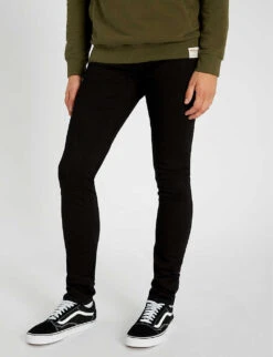 Nudie Jeans Skinny Lin Slim-fit Skinny Jeans -Gentlemen Style Shop 362 2001268 111539 BLACKBLACK ALT03