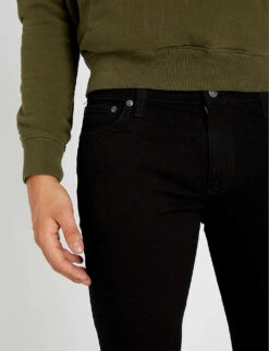 Nudie Jeans Skinny Lin Slim-fit Skinny Jeans -Gentlemen Style Shop 362 2001268 111539 BLACKBLACK ALT04