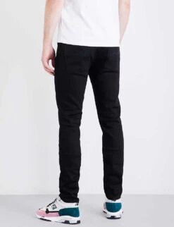 Nudie Jeans Lean Dean Slim-fit Tapered Jeans -Gentlemen Style Shop 362 2001268 112498 EVERBLACK ALT02