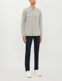 Paige Federal Slim-fit Straight-leg Stretch-denim Jeans -Gentlemen Style Shop 362 3002369 M653521 CELLAR ALT01