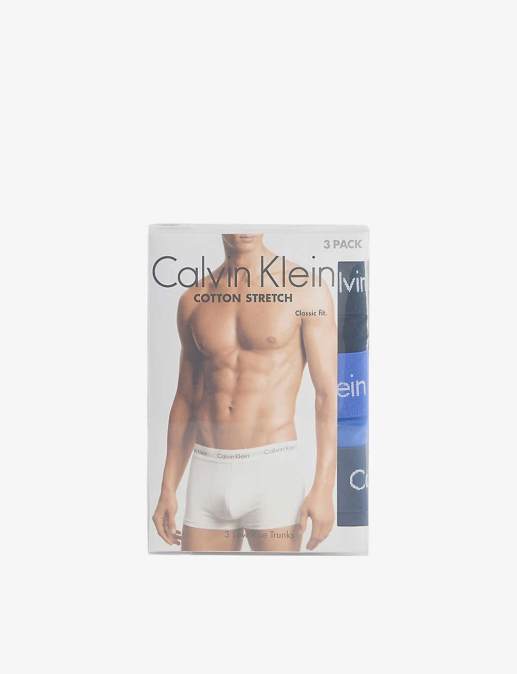Calvin Klein Cotton Stretch Low-rise Cotton Trunks Pack Of Three 3 Calvin Klein Cotton Stretch Low-rise Cotton Trunks Pack Of Three