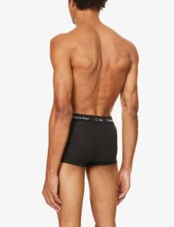 Calvin Klein Pack Of Three Classic-fit Stretch-cotton Trunks -Gentlemen Style Shop 431 3003262 U2664G BLACKBLACK ALT03