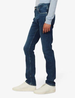 Sandro Slim-fit Tapered Stretch-denim Jeans 8 Sandro Slim-fit Tapered Stretch-denim Jeans -Gentlemen Style Shop 74 10081 SHPJE00120 DENIMJEAN ALT02