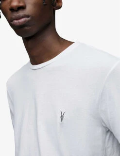 AllSaints Tonic Crewneck Cotton-jersey T-shirt -Gentlemen Style Shop 948 10136 MD109E OPTICWHITE ALT04