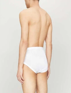 Classic Cotton Briefs -Gentlemen Style Shop R00015586 WHITE ALT01