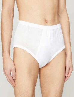 Classic Cotton Briefs -Gentlemen Style Shop R00015586 WHITE ALT02