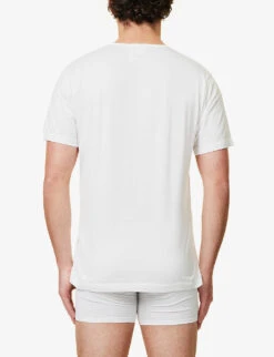 Sunspel Superfine Egyptian Cotton T-shirt -Gentlemen Style Shop R00053579 WHITE ALT02