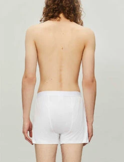 Sunspel Q82 Loose-fit Superfine Cotton Boxers 8 Sunspel Q82 Loose-fit Superfine Cotton Boxers -Gentlemen Style Shop R00053591 WHITE ALT01