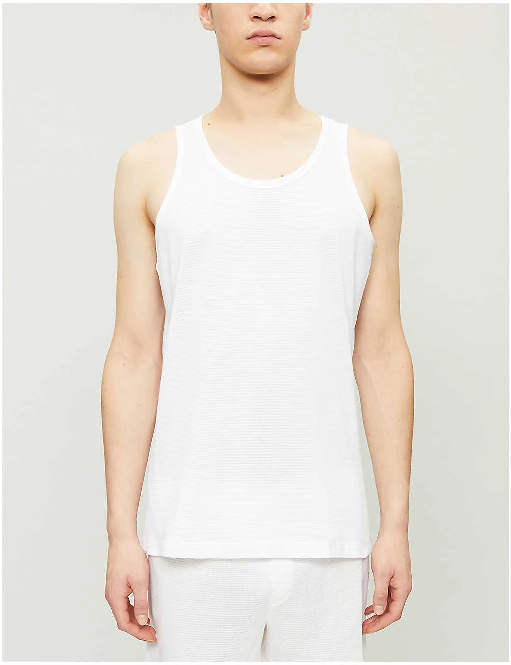 Sunspel Q82 Superfine Cotton-jersey Vest 7 Sunspel Q82 Superfine Cotton-jersey Vest - Image 5