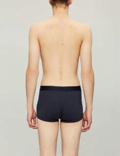 Sunspel Stretch-cotton Trunks 8 Sunspel Stretch-cotton Trunks -Gentlemen Style Shop R00053605 NAVY ALT01