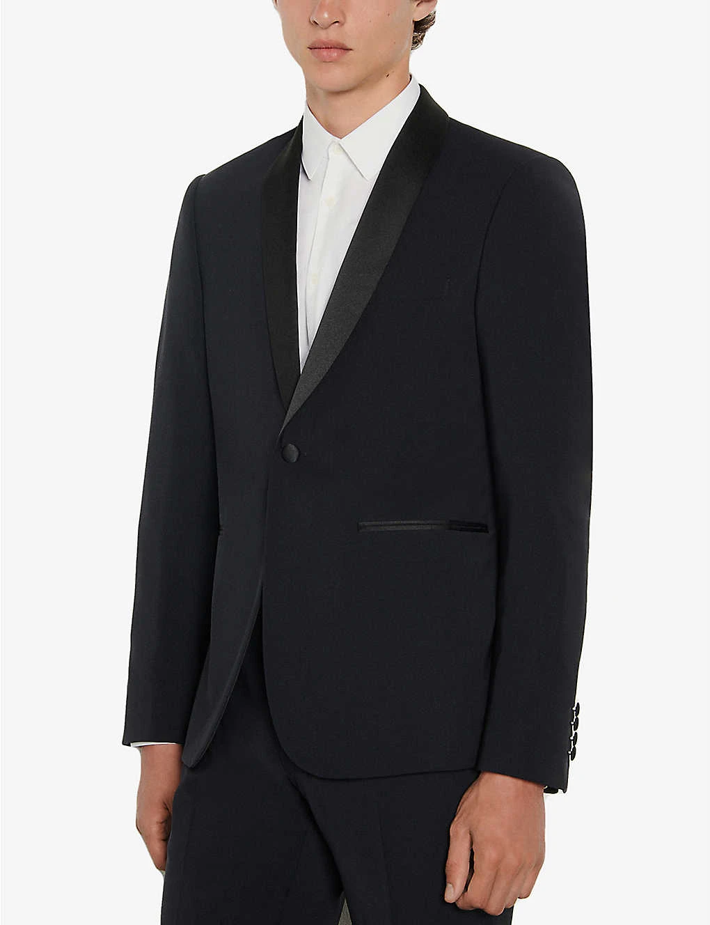 Sandro Shawl-collar Wool Tuxedo Jacket 6 Sandro Shawl-collar Wool Tuxedo Jacket - Image 4