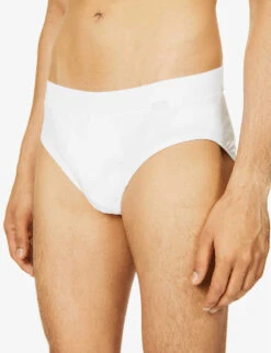 HANRO Natural Function Stretch-jersey Briefs 9 HANRO Natural Function Stretch-jersey Briefs -Gentlemen Style Shop R00103164 WHITE ALT02