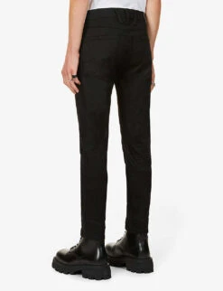 Replay Anbass Hyperflex Slim-fit Stretch-denim Jeans -Gentlemen Style Shop R03637121 BLACK ALT02