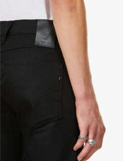 Replay Anbass Hyperflex Slim-fit Stretch-denim Jeans -Gentlemen Style Shop R03637121 BLACK ALT04