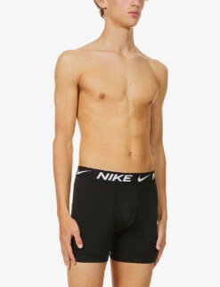 Nike Essential Stretch-woven Boxers Pack Of Three -Gentlemen Style Shop R03652216 BLACK ALT01
