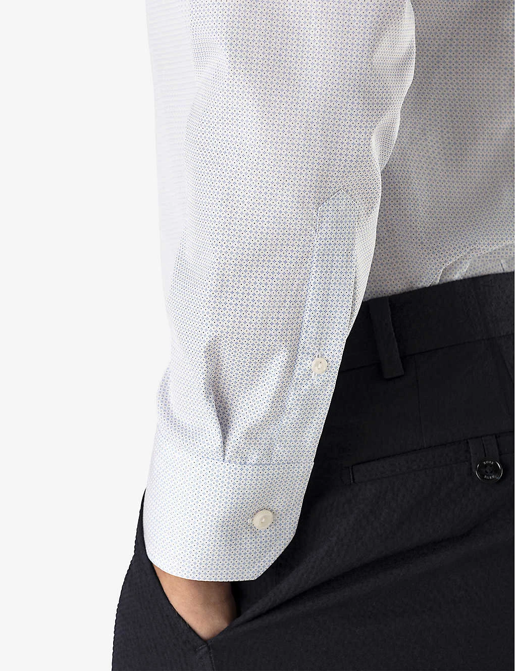 ETON Business Point-collar Contemporary-fit Cotton-poplin Shirt 7 ETON Business Point-collar Contemporary-fit Cotton-poplin Shirt - Image 5