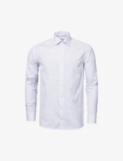 ETON Business Point-collar Contemporary-fit Cotton-poplin Shirt