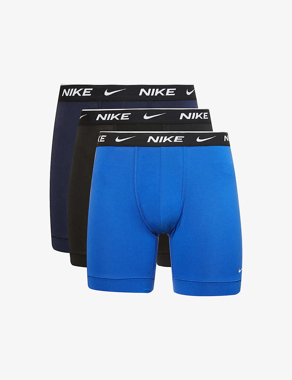 Nike Pack Of Three Everyday Stretch-cotton Jersey Boxers 3 Nike Pack Of Three Everyday Stretch-cotton Jersey Boxers