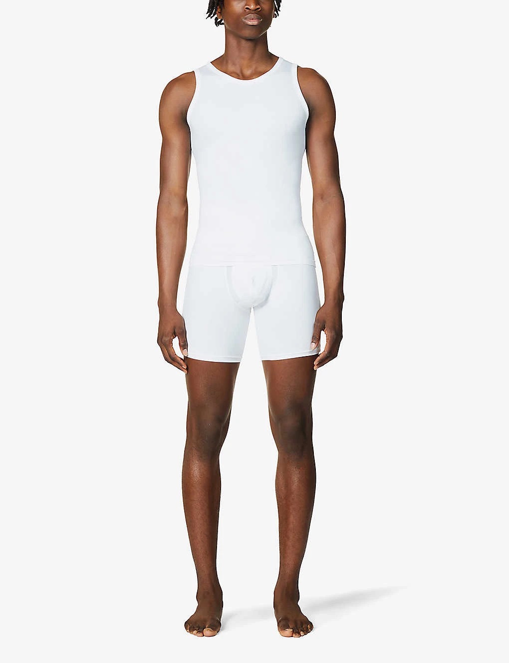 Spanx Sculpt Regular-fit Stretch-cotton Tank Top 4 Spanx Sculpt Regular-fit Stretch-cotton Tank Top - Image 2