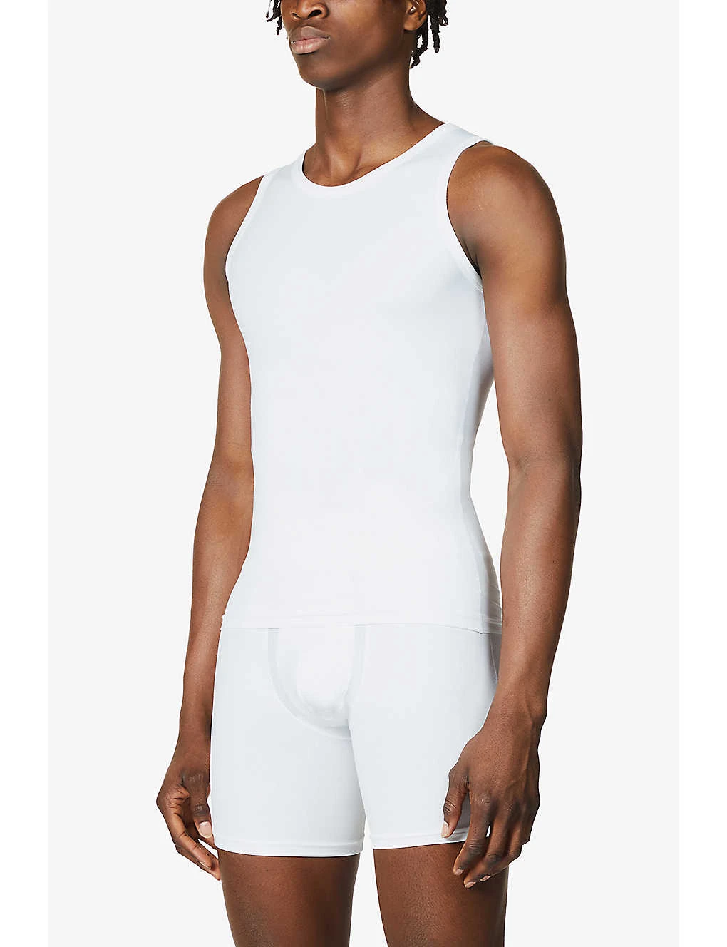 Spanx Sculpt Regular-fit Stretch-cotton Tank Top 5 Spanx Sculpt Regular-fit Stretch-cotton Tank Top - Image 3