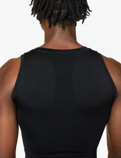 Spanx Ultra-Sculpt Seamless Stretch-jersey Tank Top 11 Spanx Ultra-Sculpt Seamless Stretch-jersey Tank Top -Gentlemen Style Shop R03699084 BLACK ALT04