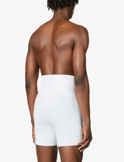 Spanx Ultra-Sculpt Shaping High-rise Slim-fit Stretch-cotton Boxers -Gentlemen Style Shop R03699089 WHITE ALT02