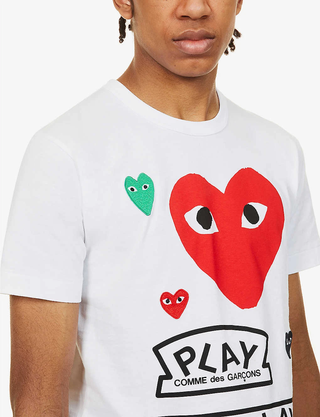 Comme Des Garçons Play Hearts & Play Logo-print Cotton-jersey T-shirt 7 Comme Des Garçons Play Hearts & Play Logo-print Cotton-jersey T-shirt - Image 5