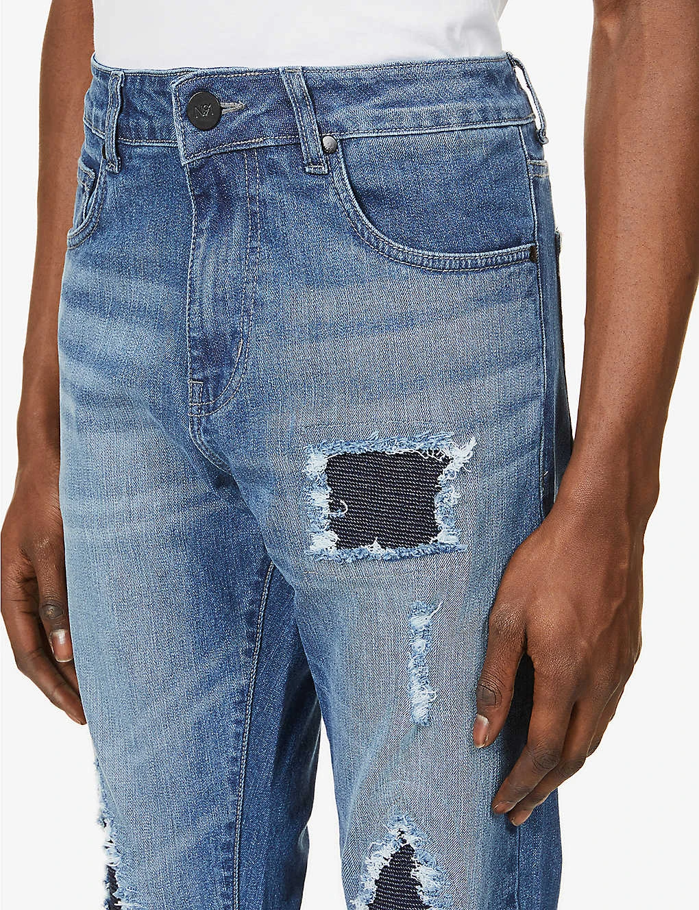 Busted Biker Ripped Slim-fit Jeans 7 Busted Biker Ripped Slim-fit Jeans - Image 5