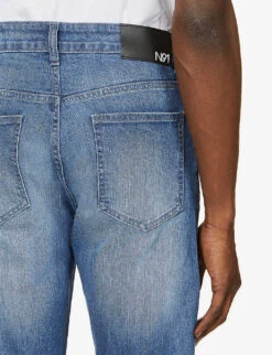 Busted Biker Ripped Slim-fit Jeans 14 Busted Biker Ripped Slim-fit Jeans -Gentlemen Style Shop R03720194 INDIGOSPRAY ALT04