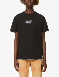 London Map Graphic-print Cotton-jersey T-shirt -Gentlemen Style Shop R03752931 BLACK ALT02