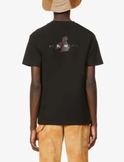 London Map Graphic-print Cotton-jersey T-shirt -Gentlemen Style Shop R03752931 BLACK ALT03