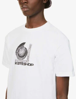 Ammonite Graphic-print Cotton-jersey T-shirt -Gentlemen Style Shop R03752938 WHITE ALT04